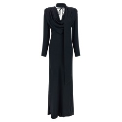 'Satin Maxi Drapy' dress