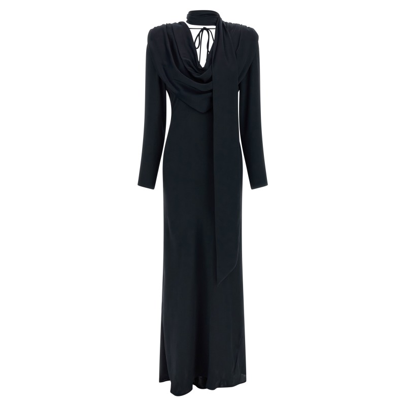 'Satin Maxi Drapy' dress