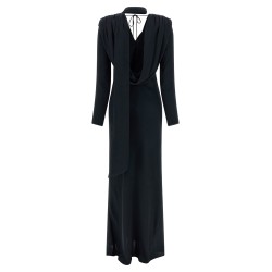 'Satin Maxi Drapy' dress