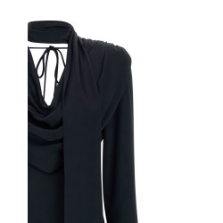 'Satin Maxi Drapy' dress