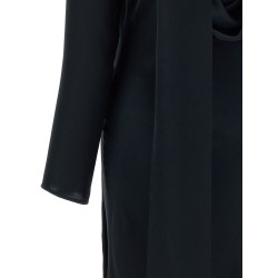 'Satin Maxi Drapy' dress