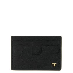 Small grain leather cardholder