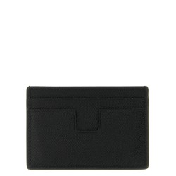 Small grain leather cardholder