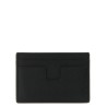 Small grain leather cardholder