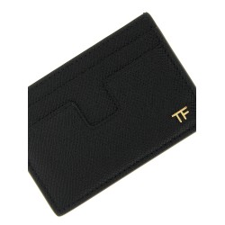 Small grain leather cardholder