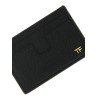 Small grain leather cardholder