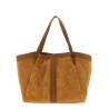 Suede shopping bag