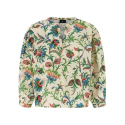 Floral cotton blouse