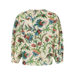 Floral cotton blouse