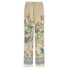 Flora and fauna printed trousers