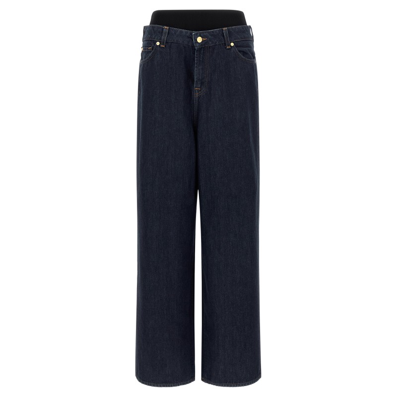 'Banded Slouchy Wide' jeans