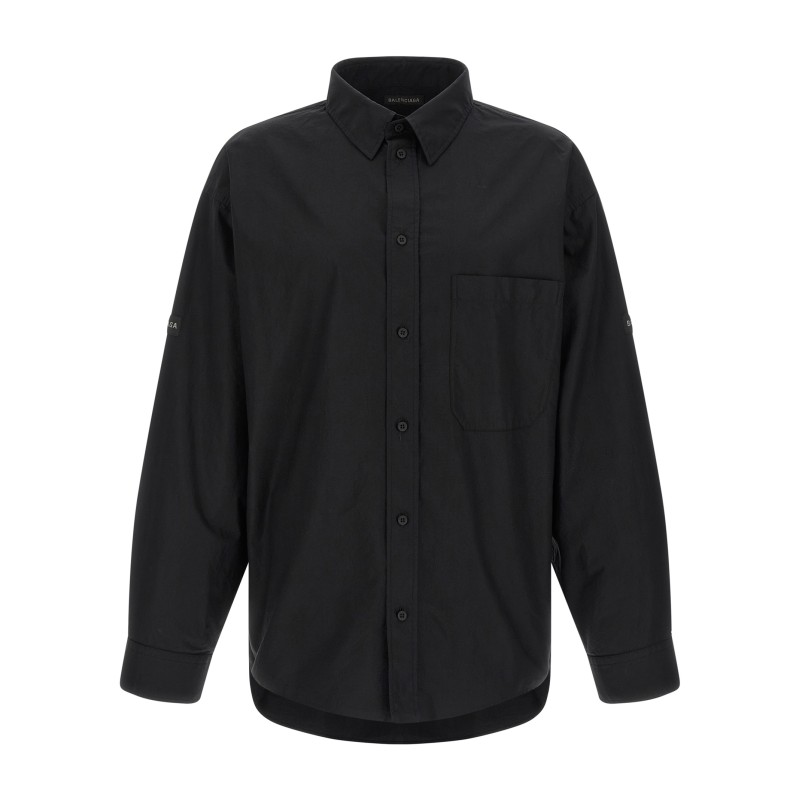 Logo patch shirt