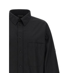 Logo patch shirt