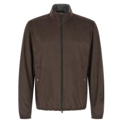 Suede effect jacket