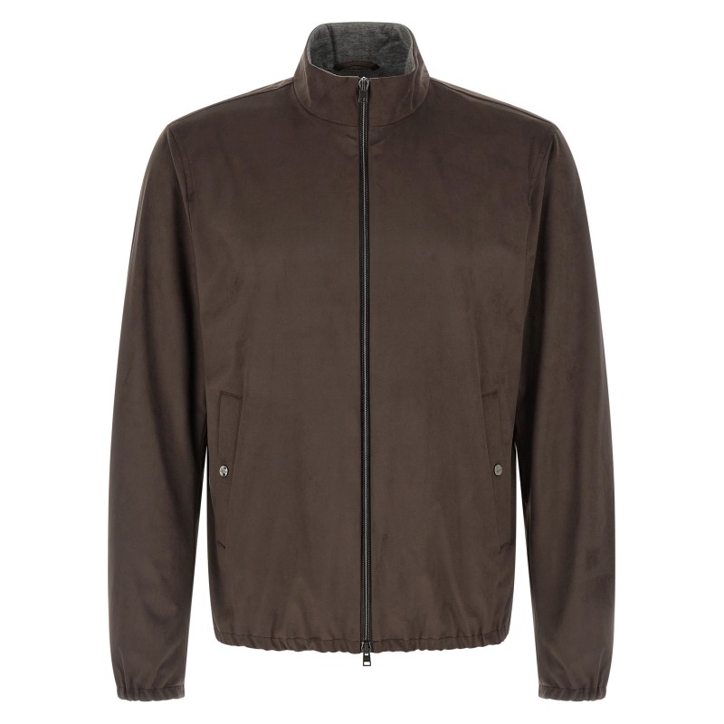 Suede effect jacket