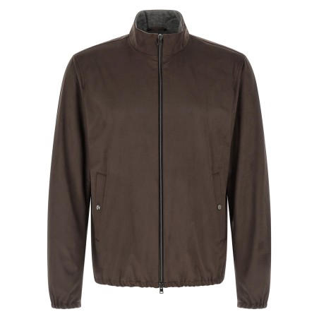 Suede effect jacket