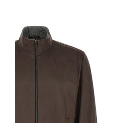 Suede effect jacket