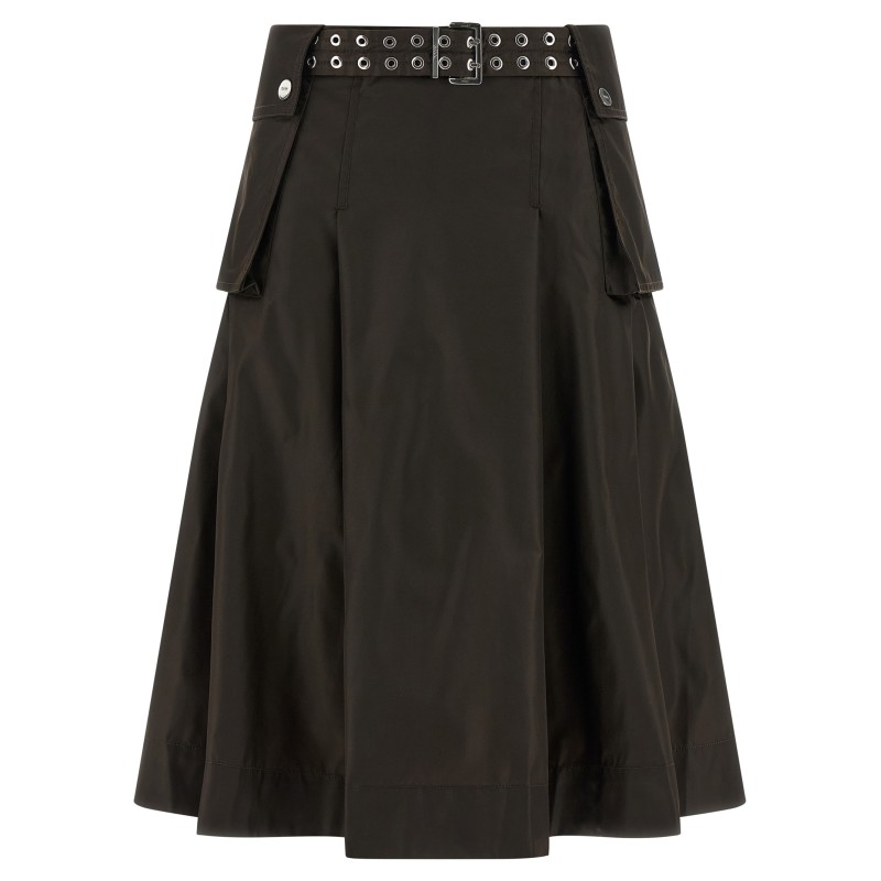 'Duchesse Nylon Pleated' skirt