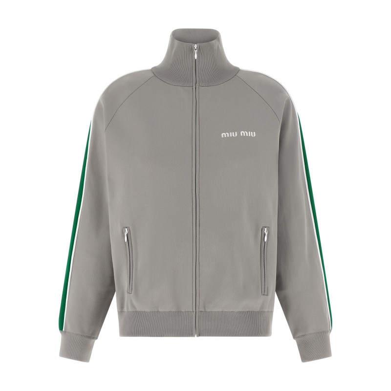 Logo embroidery sweatshirt