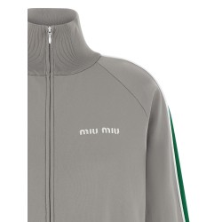 Logo embroidery sweatshirt