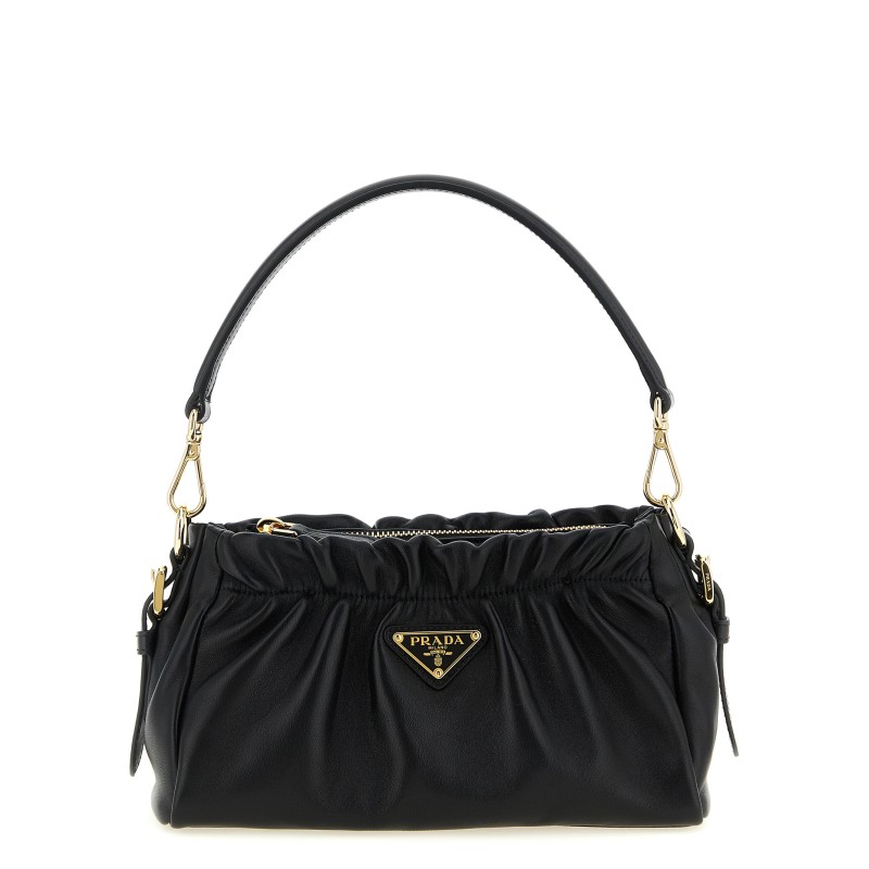Leather shoulder bag