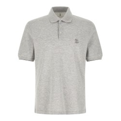 Logo piqué polo shirt