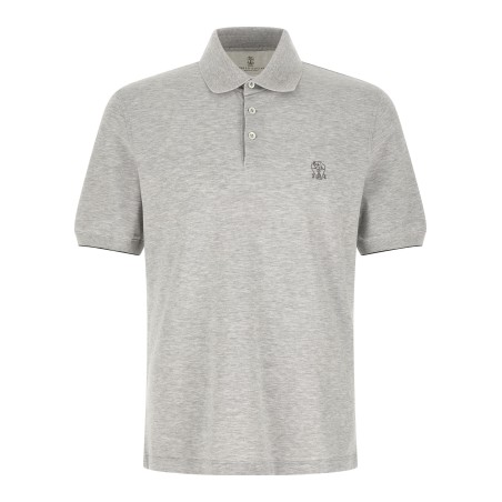 Logo piqué polo shirt