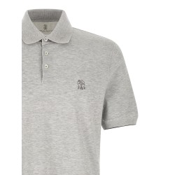 Logo piqué polo shirt