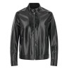 Lacquered leather blouson