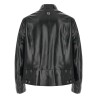 Lacquered leather blouson