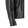 Lacquered leather blouson