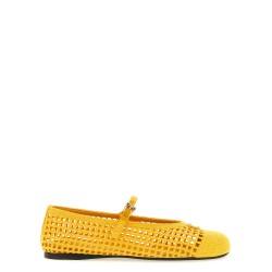 Crochet cotton ballet flats