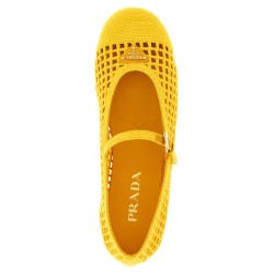 Crochet cotton ballet flats