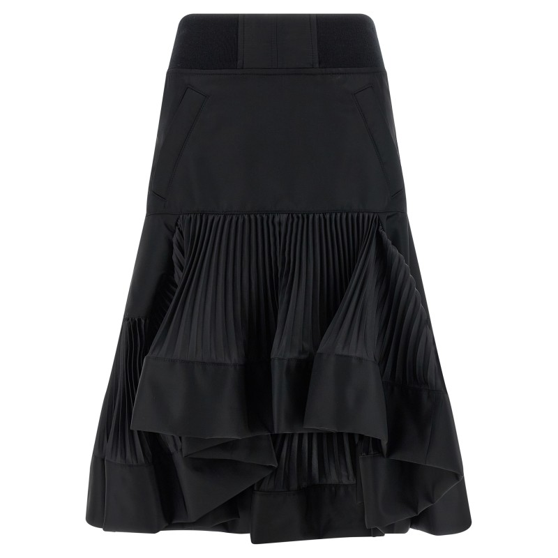 Pleated insert skirt