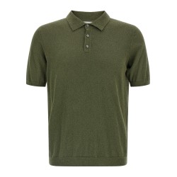 Spongy effect polo shirt