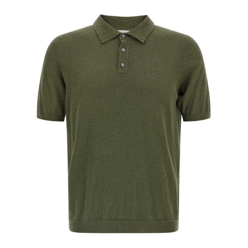 Spongy effect polo shirt