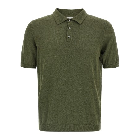 Spongy effect polo shirt