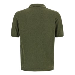 Spongy effect polo shirt