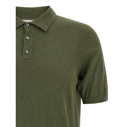 Spongy effect polo shirt