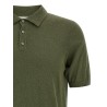 Spongy effect polo shirt
