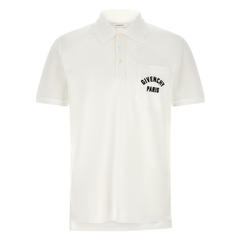 Pocket embroidery polo shirt
