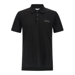 Logo patch polo shirt