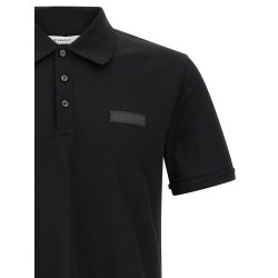 Logo patch polo shirt
