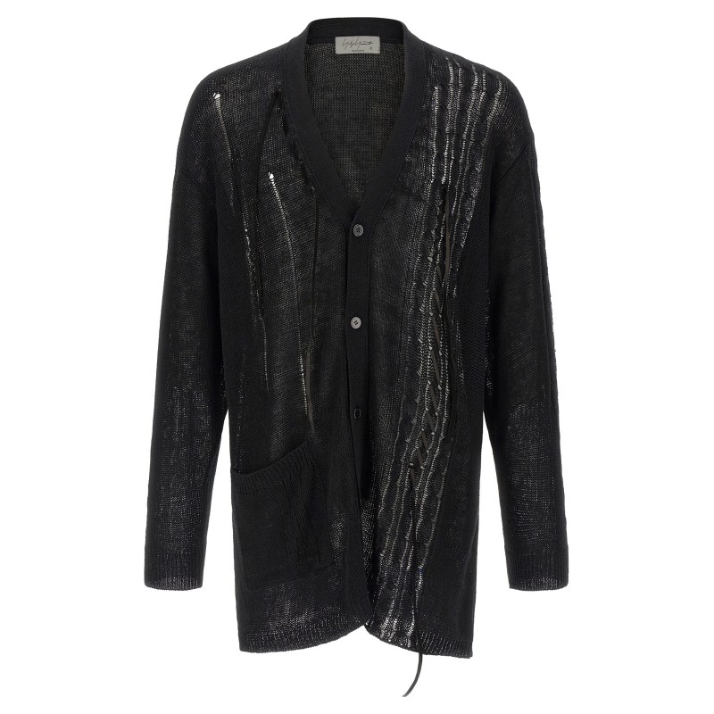 Lace up cardigan