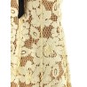 'Yellow crochet lace' midi dress