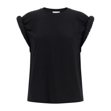 Curled sleeve t-shirt
