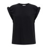 Curled sleeve t-shirt