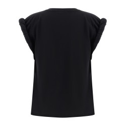 Curled sleeve t-shirt