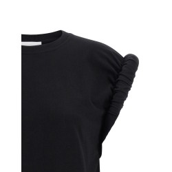 Curled sleeve t-shirt