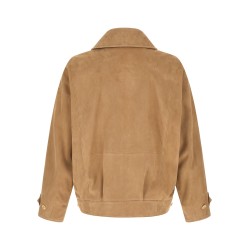 Full grain leather blouson